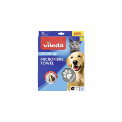 Nettoyez et séchez votre animal de compagnie en un instant - Chiffon pour chiens et chats en microfibre Vileda Pet Pro Gardez ...