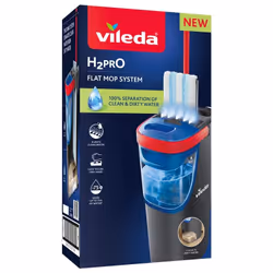 Vileda 4023103251540, Microfibre, Laminé, Carrelage, Vinyl, Humide, 1200 ml, Noir, Bleu
