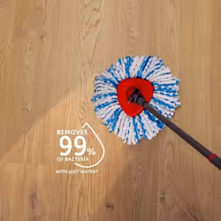 Vileda 4023103254220 accessoire pour éponger Housse pour balai à franges Bleu, Blanc - Vue supplémentaire 4