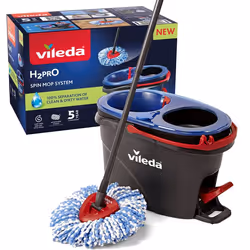 Vileda 4023103254237 balai à franges et balai-éponge Microfibre 6000 ml Humide Noir, Bleu, Rouge