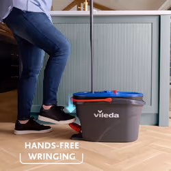 Vileda Balai à Franges Microfibre 6000 ml Tête Rotative 360° Noir Bleu Rouge - Vue supplémentaire 7