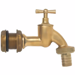 Stylé et Fonctionnel - Le Robinet de vidange en Laiton 3/4'' avec Raccord de Cuve. Le robuste robinet de vidange en laiton 3/ ...