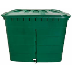 Cuve rectangulaire 520L vert avec couvercle et robinet pe - Graf