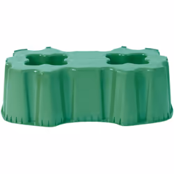 Le Support de cuve rectangulaire 520L vert permet de rehausser la cuve afin de soutirer l'eau avec le robinet situé à la base ...