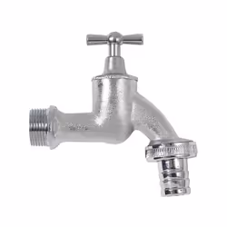 Robinet en laiton 3/4" vendu avec embout cannelé. Couleur chrome.Caractéristiques techniques :Pour : amphores, Woody, Sunda,  ...