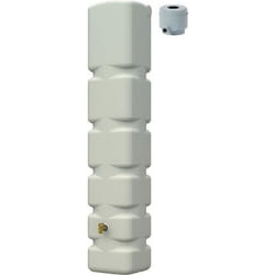 Récupérateur deau - Basic - 300L - Sable - PE imitation laiton - Cuve aérienne