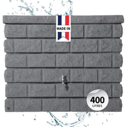 Garantia - Réservoir mural rocky 400L gris granite