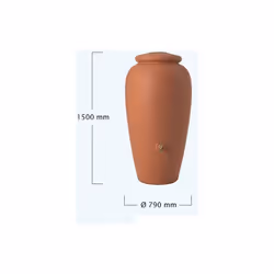 Description générale Un récupérateur d'eau de pluie élégant au style méditerranéen, le Kit Amphore 500 L Terracotta est à la  ...