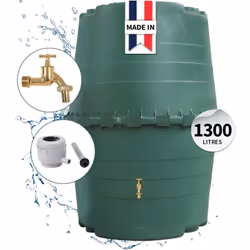 Réservoir de récupération d'eau, modèle Top Tank, le meilleur rapport prix / Volume. Composé de deux coques et d'un volume de ...