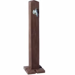 Garantia - Fontaine wood bois foncé avec robinet laiton