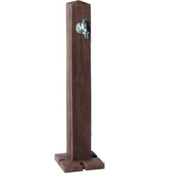 Garantia - Fontaine wood bois foncé avec robinet laiton