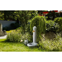 Permet d'avoir un point d'eau à n'importe quel endroit du jardin Idéale pour une utilisation en complément des kits à enterre ...