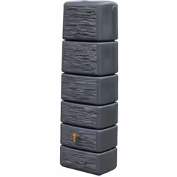 Récupérateur deau slim stone 300l deco granit - GRAF - Cuve aérienne - Pierre naturelle - Gris
