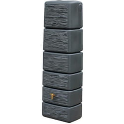 Récupérateur deau slim stone 300l deco granit - GRAF - Cuve aérienne - Pierre naturelle - Gris