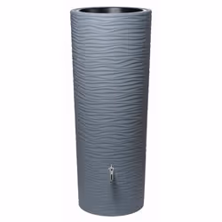 Récupérateur deau de pluie GARANTIA Natura Ocean - 350 L - Surface ondulée - Bac à plantes inclus