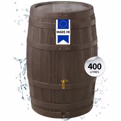 Innovation durable - Découvrez le tonneau de pluie Vino au design bois foncé pour un jardinage respectueux de l'environnement ...