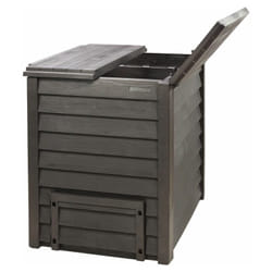 Garantia - graf Composteur Thermo-Wood 400 l brun + grille de fond.