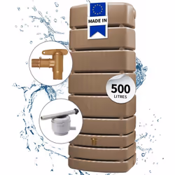 Description générale Le récupérateur d'eau de pluie Slim de 500 litres, au design moderne et élégant, s'intègre parfaitement  ...