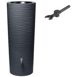 Kit Réservoir natura 350L graphite - Collecteur Speedy - Robinet design - Graf