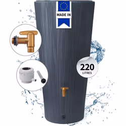 Kit Réservoir LINUS 2en1 220L Gris graphite avec Collecteur Eco Gris