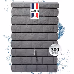 Réservoir d'eau de pluie Exclusive Line - Design gris granite qui crée des accents. Le réservoir mural Rocky Junior en gris g ...