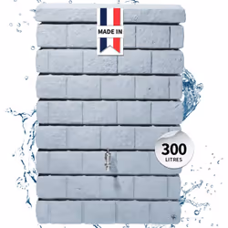 Collecte des eaux de pluie avec style et fonctionnalité : Le Rocky Junior avec un aspect pierre réaliste. Le réservoir mural ...
