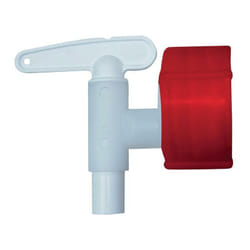 Robinet d'écoulement plastique blanc 34 mm nw 10