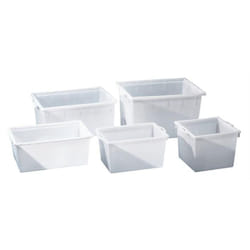 GRAF Bac plastique carré 65 l PE naturel - 812930