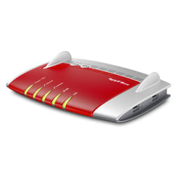 AVM FRITZ!Box 7490 routeur sans fil Gigabit Ethernet Bi-bande (2,4 GHz / 5 GHz) Rouge, Argent