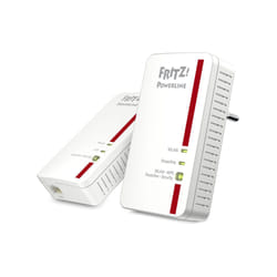 FRITZ!Powerline 1240E WLAN 1200 Mbit/s Ethernet/LAN Wifi Rouge, Blanc 2 pièce(s)