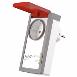 FRITZ!DECT DECT 210, Avec fil, Intérieur &amp; extérieur, Gris, Rouge, Blanc, 300 m, 40 m, IP44