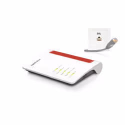 FRITZ!Box 7530, Wi-Fi 5 (802.11ac), Bi-bande (2,4 GHz / 5 GHz), Ethernet/LAN, ADSL, Noir, Rouge, Blanc, Routeur