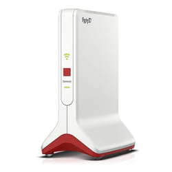FRITZ!Repeater 6000 routeur sans fil Ethernet Tri-bande (2,4 GHz / 5 GHz / 5 GHz) Rouge, Blanc
