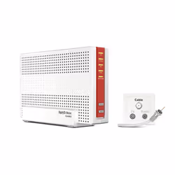 FRITZ!Box 6690 CABLE RETAIL INTERNATIONAL, Wi-Fi 5 (802.11ac), Bi-bande (2,4 GHz / 5 GHz), Ethernet/LAN, Blanc, Routeur