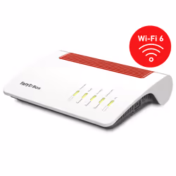 FRITZ!Box 7590 AX, Wi-Fi 6 (802.11ax), Bi-bande (2,4 GHz / 5 GHz), Ethernet/LAN, ADSL2+, Blanc, Routeur