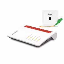 FRITZ!Box 5530 Fiber Edition Internation routeur sans fil 2.5 Gigabit Ethernet Bi-bande (2,4 GHz / 5 GHz) Blanc