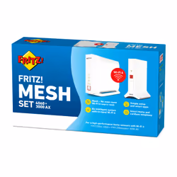 FRITZ! Mesh Set 4060 + 3000 AX INT Tri-bande (2,4 GHz / 5 GHz / 5 GHz) Blanc 4x4 - Vue supplémentaire 4