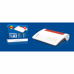 FRITZ!Box 7682 routeur sans fil 2.5 Gigabit Ethernet Bi-bande (2,4 GHz / 5 GHz) Blanc