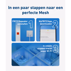 Mesh Set FRITZMESH SET 1600 3-PACK EDITION INTERNATIONAL Bi-bande (2,4 GHz / 5 GHz) Wi-Fi 6 (802.11ax) Rouge, Blanc Interne - Vue supplémentaire 6