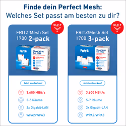 Mesh Set FRITZMESH SET 1700 2-PACK EDITION INTERNATIONAL - Vue supplémentaire 4