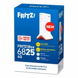 Box FRITZ! 6825 4G routeur sans fil Gigabit Ethernet Monobande (2,4 GHz) Blanc - Vue supplémentaire 3