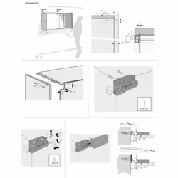 Hettich 9208645 glissière et coulisse pour tiroir
