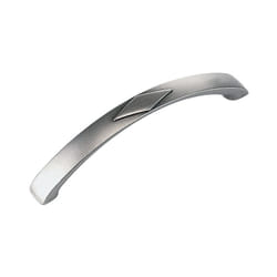 Poignée zinc finition étain - longueur 150 mm entraxe 128 mm - Bracara