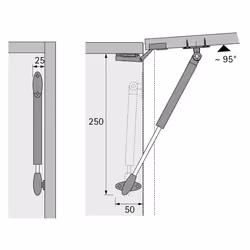 Hettich 9079593 glissière et coulisse pour tiroir