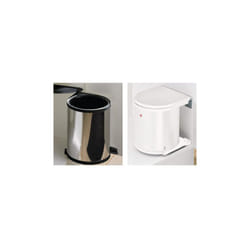 Poubelle Classic L340xP270xH350mm blanc laqué blanc / plastique Hettich