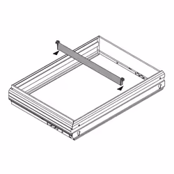 Hettich 9039362 glissière et coulisse pour tiroir 330 mm