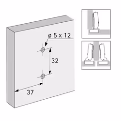 Hettich 9071626 glissière et coulisse pour tiroir