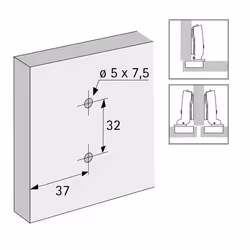 Hettich 9071650 glissière et coulisse pour tiroir