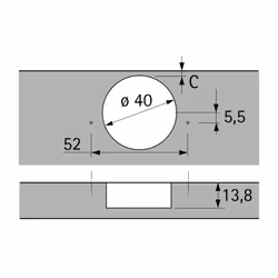 Hettich 9155243 glissière et coulisse pour tiroir