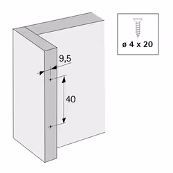 Hettich 9088246 glissière et coulisse pour tiroir